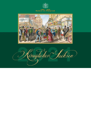 Königliches Sachsen - Kalender 2021 - Titel und Monatsblätter